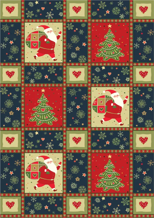 Dixie Belle Yuletide Quilt hartie orez decoupage A3 coala craciun