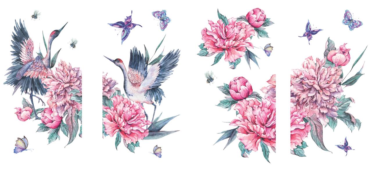 Dixie Belle Versailles Garden transfer decor mobilier 6x12 4 coli