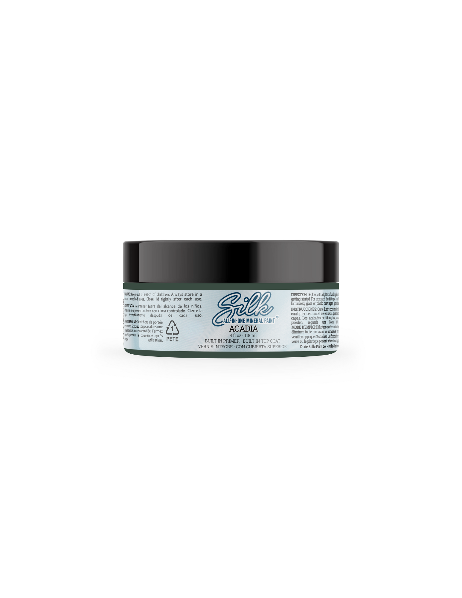 Dixie Belle Acadia Silk vopsea minerala verde 473 ml