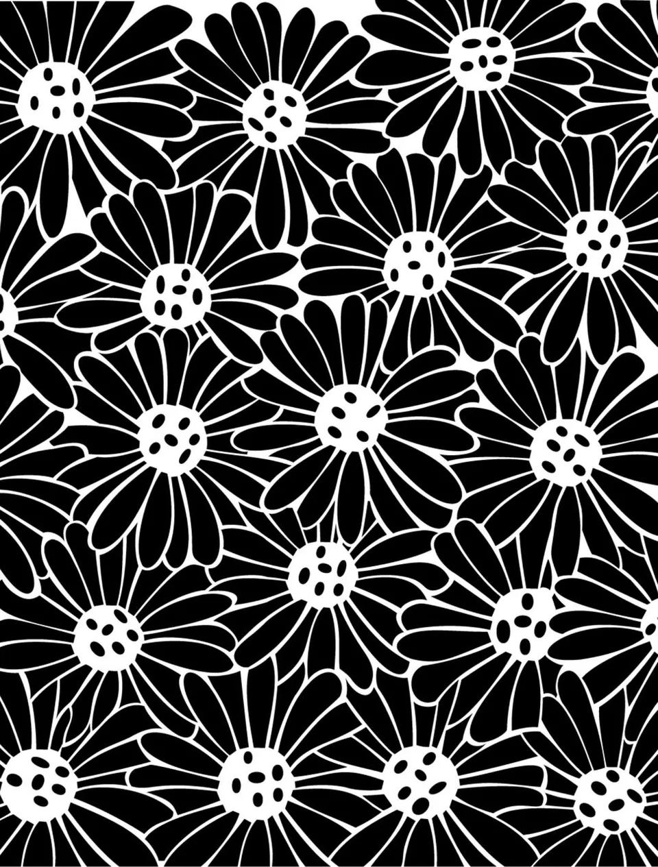 Dixie Belle Crazy Daisy sablon flori 35x45 cm