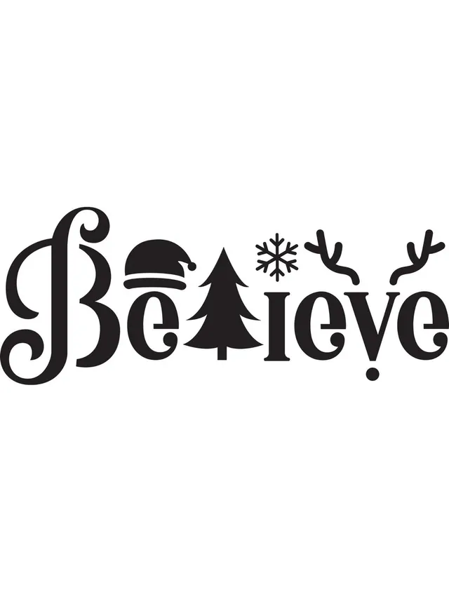 Dixie Belle Believe sablon reutilizabil 26,4x10,4 cm