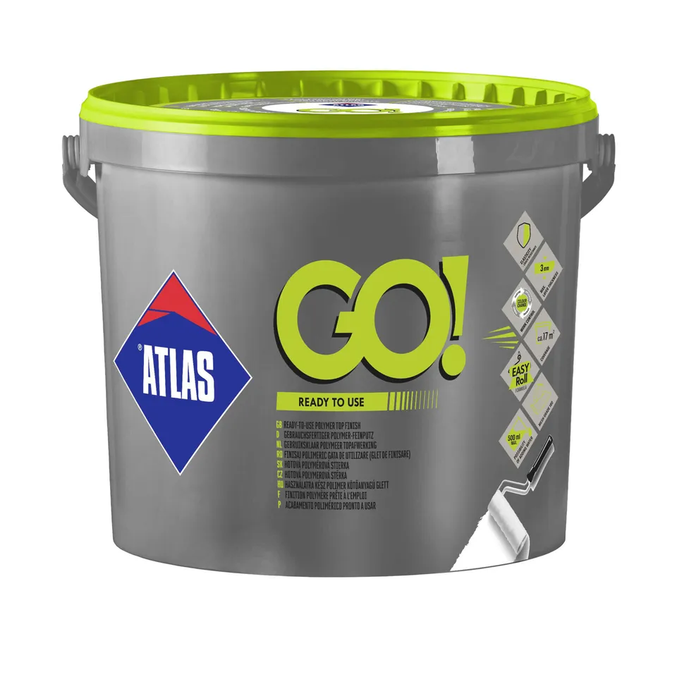 Atlas Go glet finisare gata preparat interior cu rola