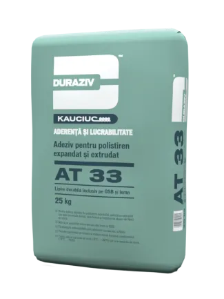 Duraziv AT 33 adeziv polistiren 25 kg gri elastic