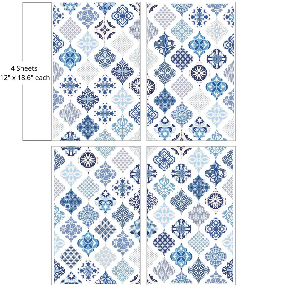 Dixie Belle Belles and Whistles Sapphire Sonata transfer decorativ 4 coli