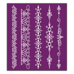 Dixie Belle Belles sablon matase Delicate Lace 20x23 cm 3 buc dantela