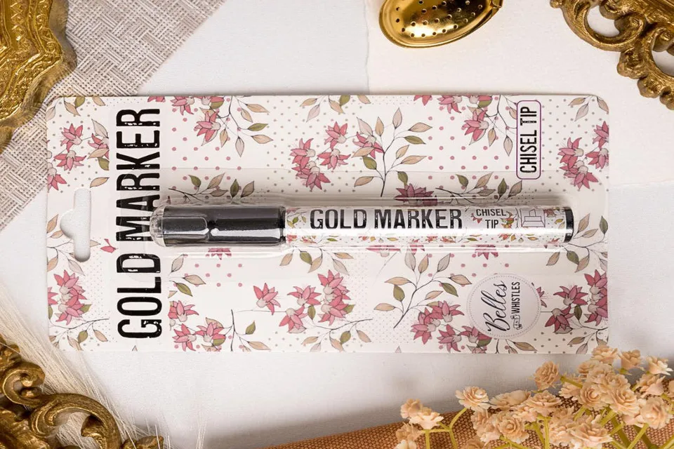 Dixie Belle Gold Marker auriu pentru contur si stencil