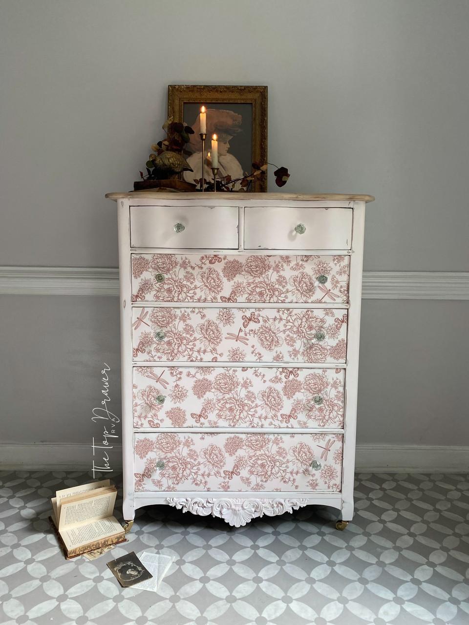 Dixie Belle Dragonfly Blooms transfer decorativ 4 coli floral