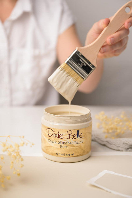 Dixie Belle Chalk Mineral Paint Ecru vopsea bej 236 ml