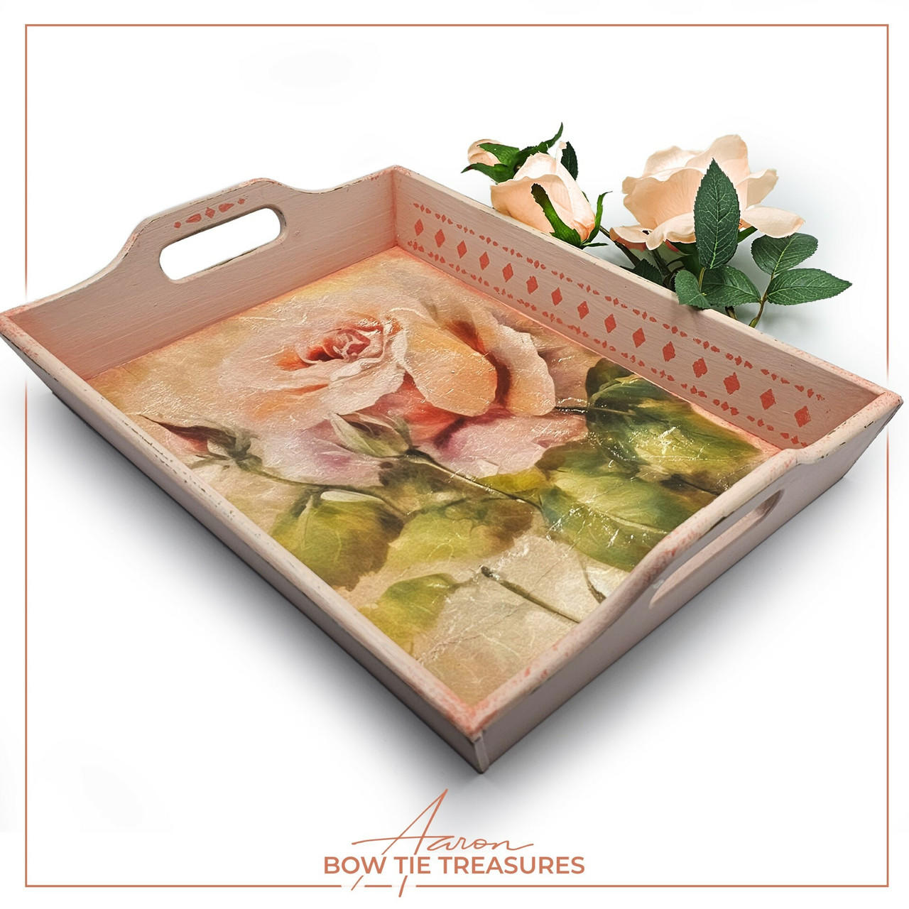 Dixie Belle Blushing Roses hartie orez decoupage A1 flori