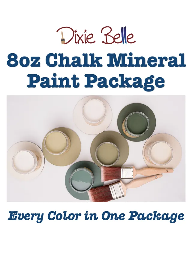 Dixie Belle Chalk Mineral vopsea cretă set 87 culori 8oz