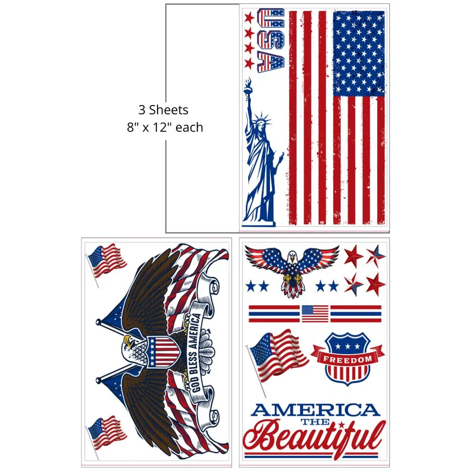 Dixie Belle America transfer decorativ mobila 20x30 cm