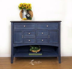 Dixie Belle Bunker Hill Blue vopsea creta 473 ml albastru indigo