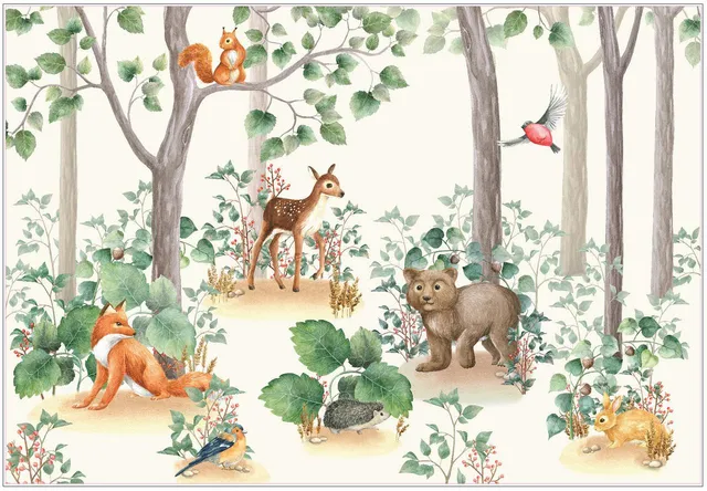 Hartie decoupage Dixie Belle Woodland Nursery A1 59x84