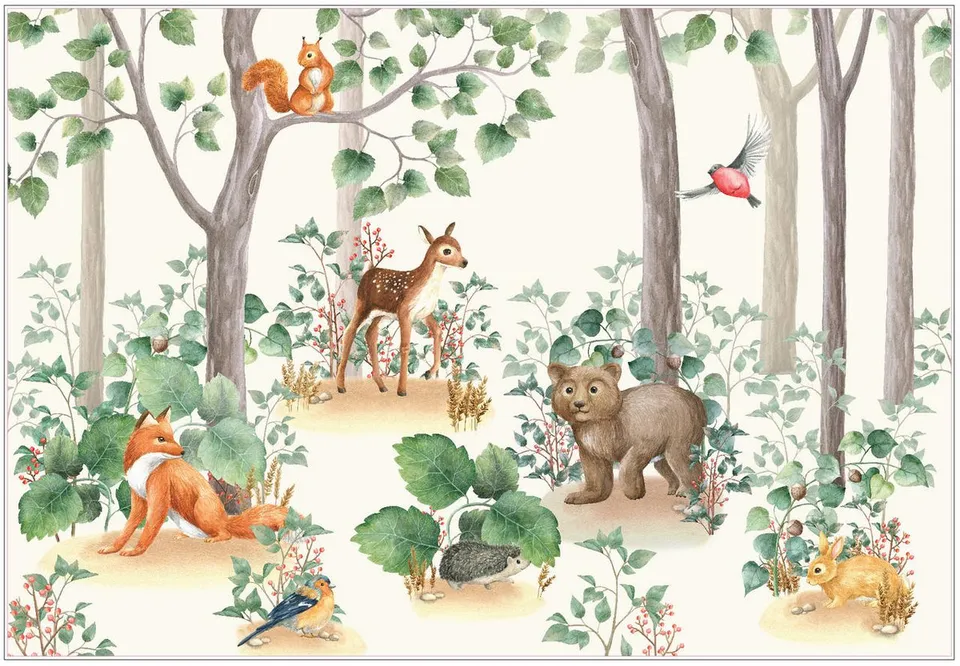 Hartie decoupage Dixie Belle Woodland Nursery A1 59x84