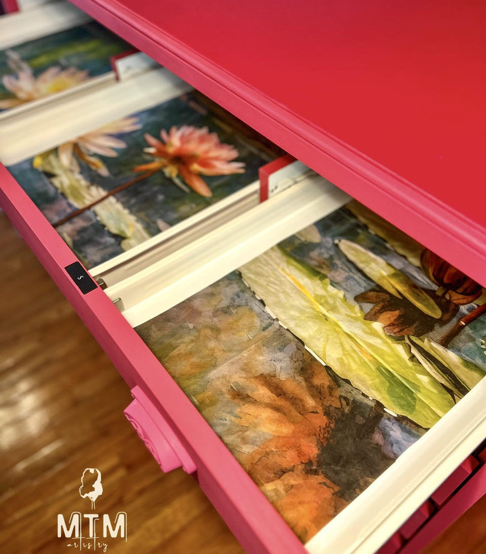 Dixie Belle Lily Pads hârtie decoupage A1 nuferi