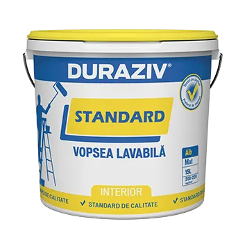 Duraziv Standard vopsea lavabilă interior albă mată