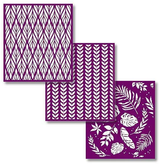 Dixie Belle Botanical sablon serigrafie 20x23 cm set 3 bucati