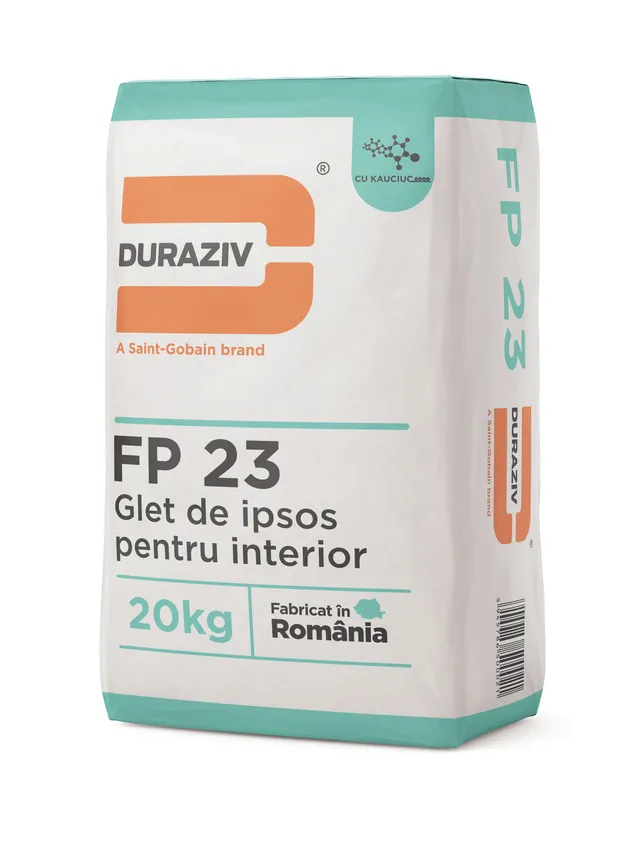 Duraziv FP 23 cu Kauciuc glet ipsos 20 kg 2-10 mm