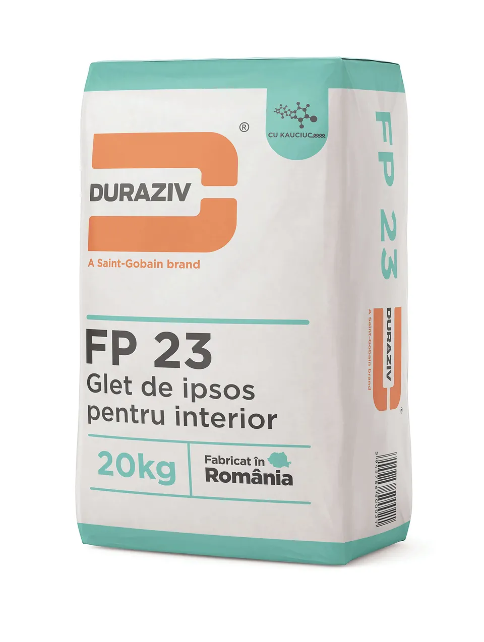 Duraziv FP 23 cu Kauciuc glet ipsos 20 kg 2-10 mm