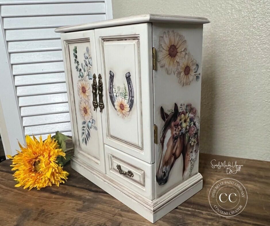 Dixie Belle Mane Bouquet transfer mobilier 4 coli floral