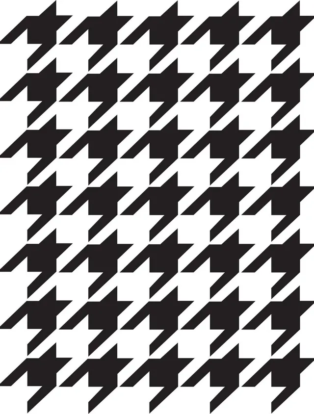Dixie Belle Houndstooth sablon decorativ 35x45 cm reutilizabil