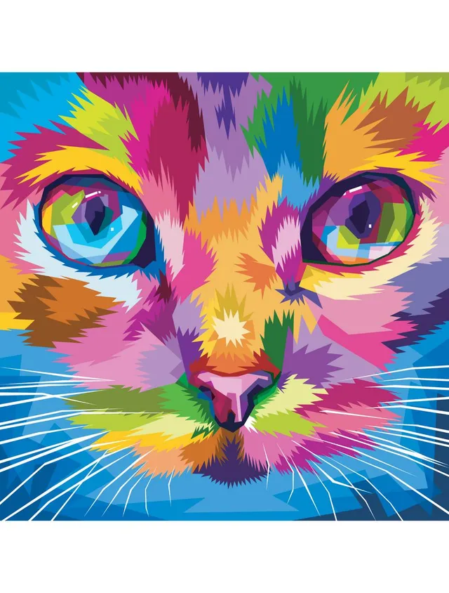 Dixie Belle Rainbow Kitty hârtie decoupage 29x29 cm