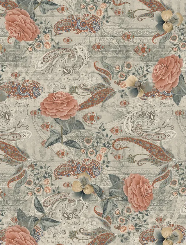 Dixie Belle Rose Tapestry hartie orez decoupage A2 floral