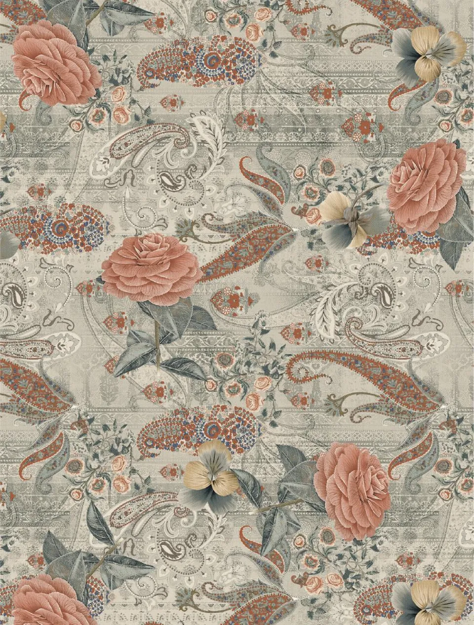 Dixie Belle Rose Tapestry hartie orez decoupage A2 floral