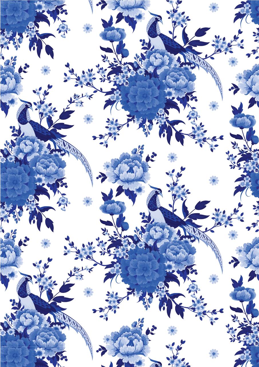 Dixie Belle Chinoiserie hârtie decoupage A3 3 coli exotic