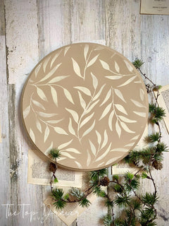 Dixie Belle Leaf Me Alone sablon reutilizabil 35x45 cm text