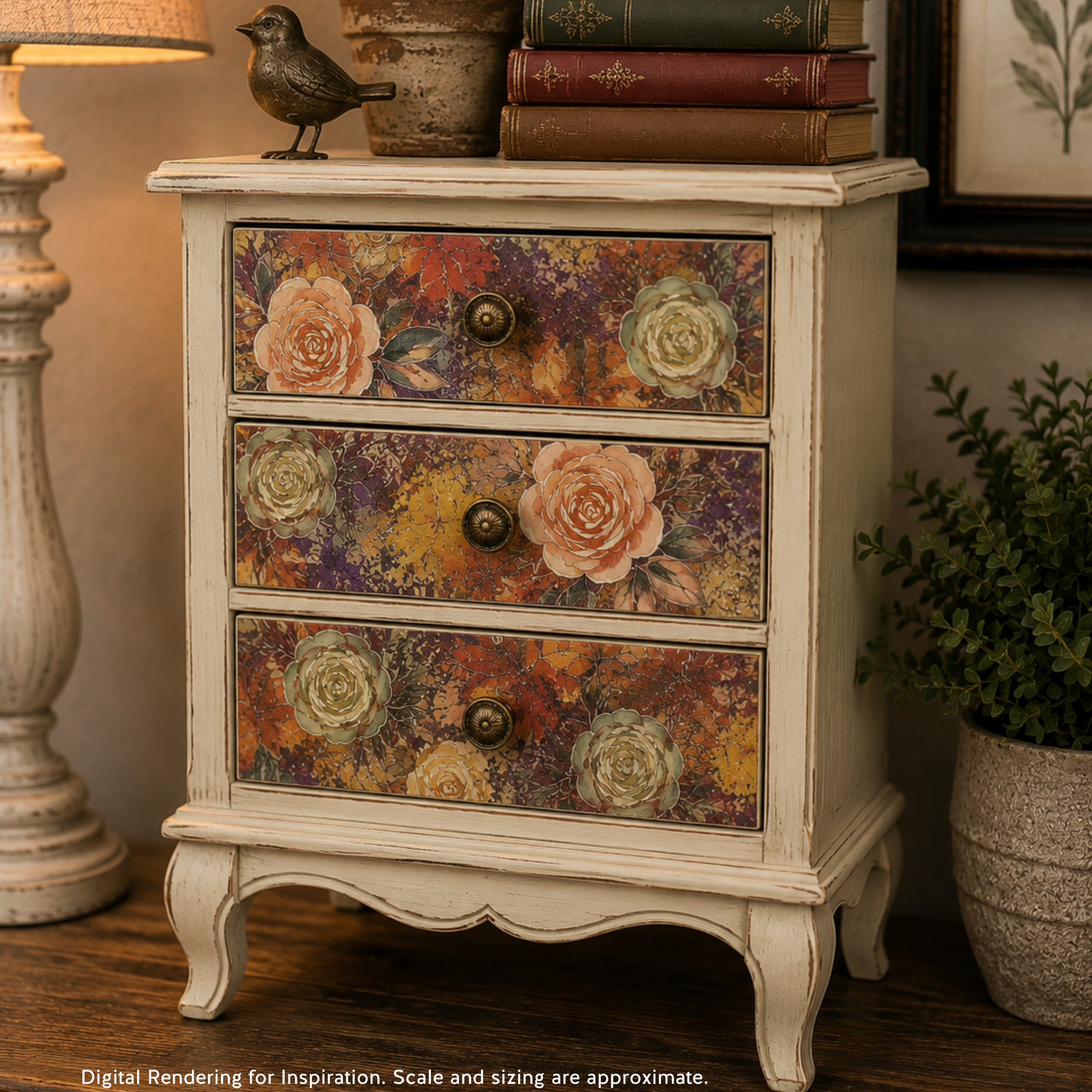 Dixie Belle Autumn Garden hartie orez A3 coala florala