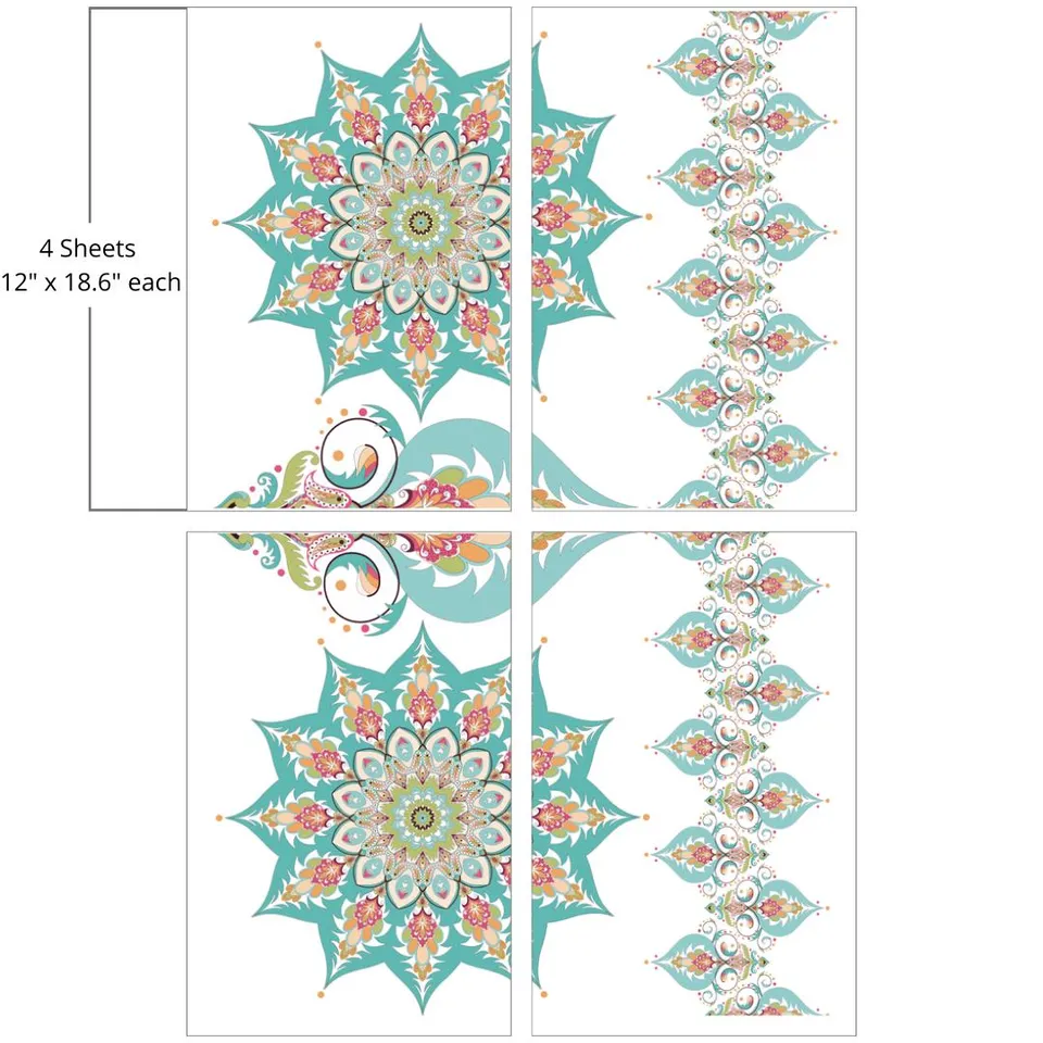 Dixie Belle Kaleidoscope transfer decorativ 61x94 cm multicolor