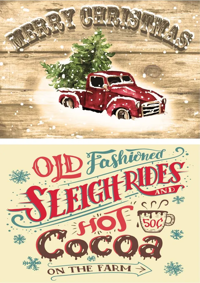 Dixie Belle Snowed In hartie decoupage orez A3 iarna