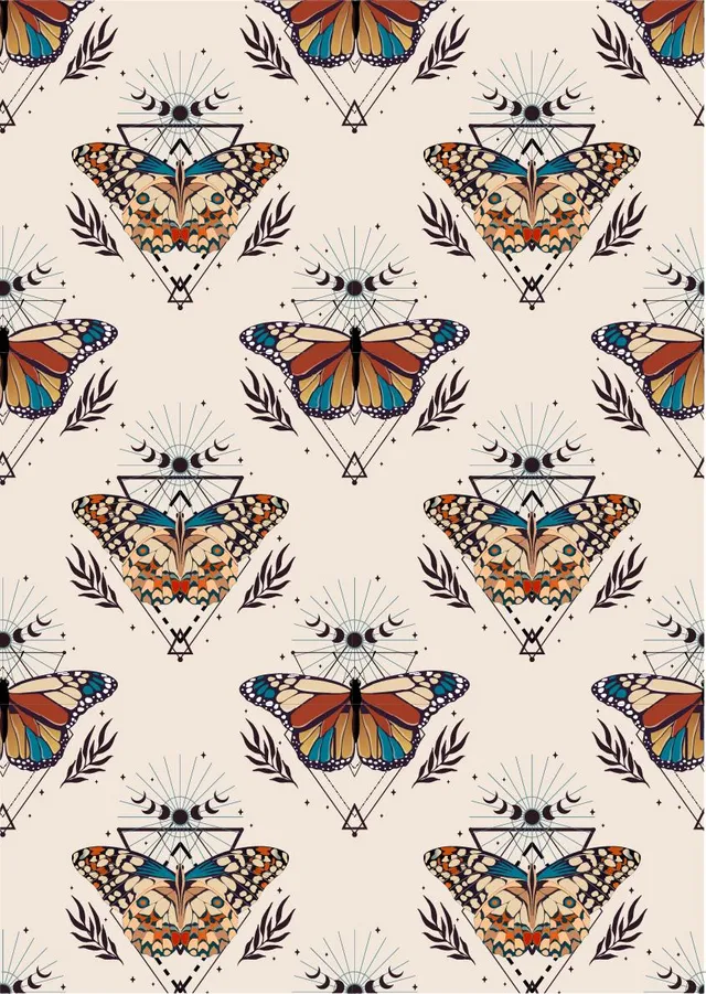Dixie Belle Belles and Whistles Boho Butterflies hartie decoupage 2 coli A3