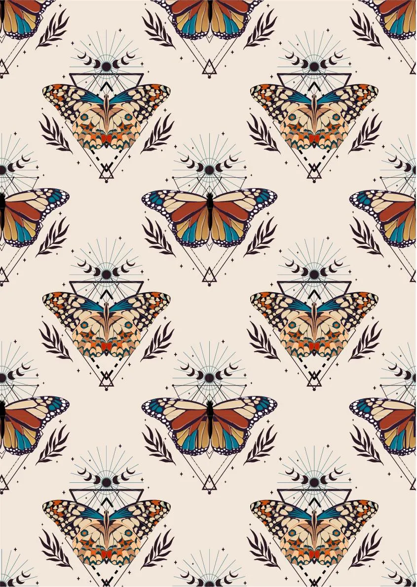 Dixie Belle Belles and Whistles Boho Butterflies hartie decoupage 2 coli A3