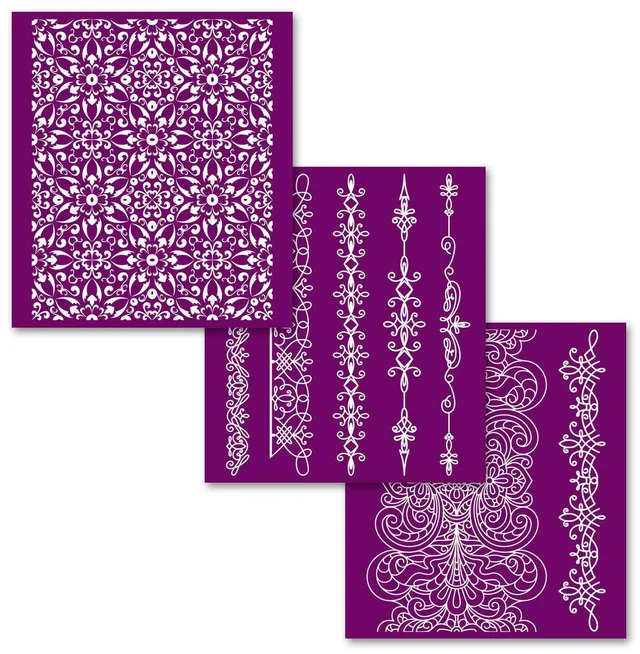 Dixie Belle Belles sablon matase Delicate Lace 20x23 cm 3 buc dantela