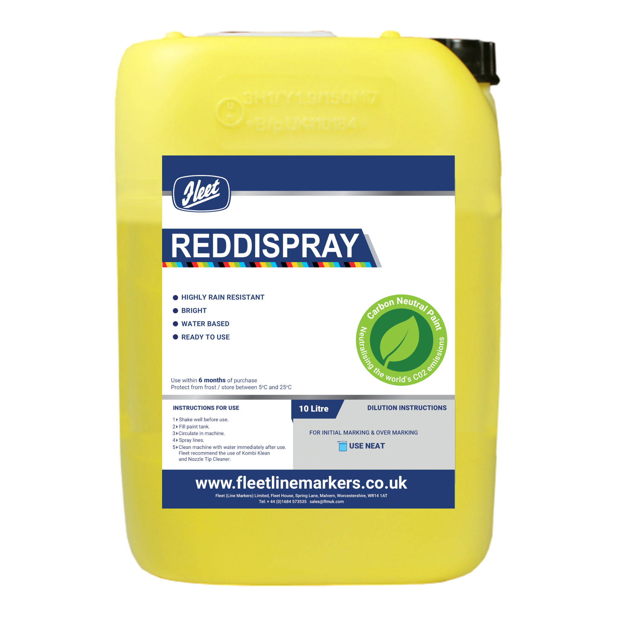Vopsea gazon Reddispray roșie 10 litri gata de lucru