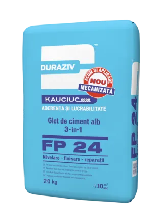 Duraziv FP 24 cu Kauciuc glet alb 3-în-1 umed
