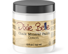 Dixie Belle Chalk Mineral Cotton vopsea cretă alb pur mat