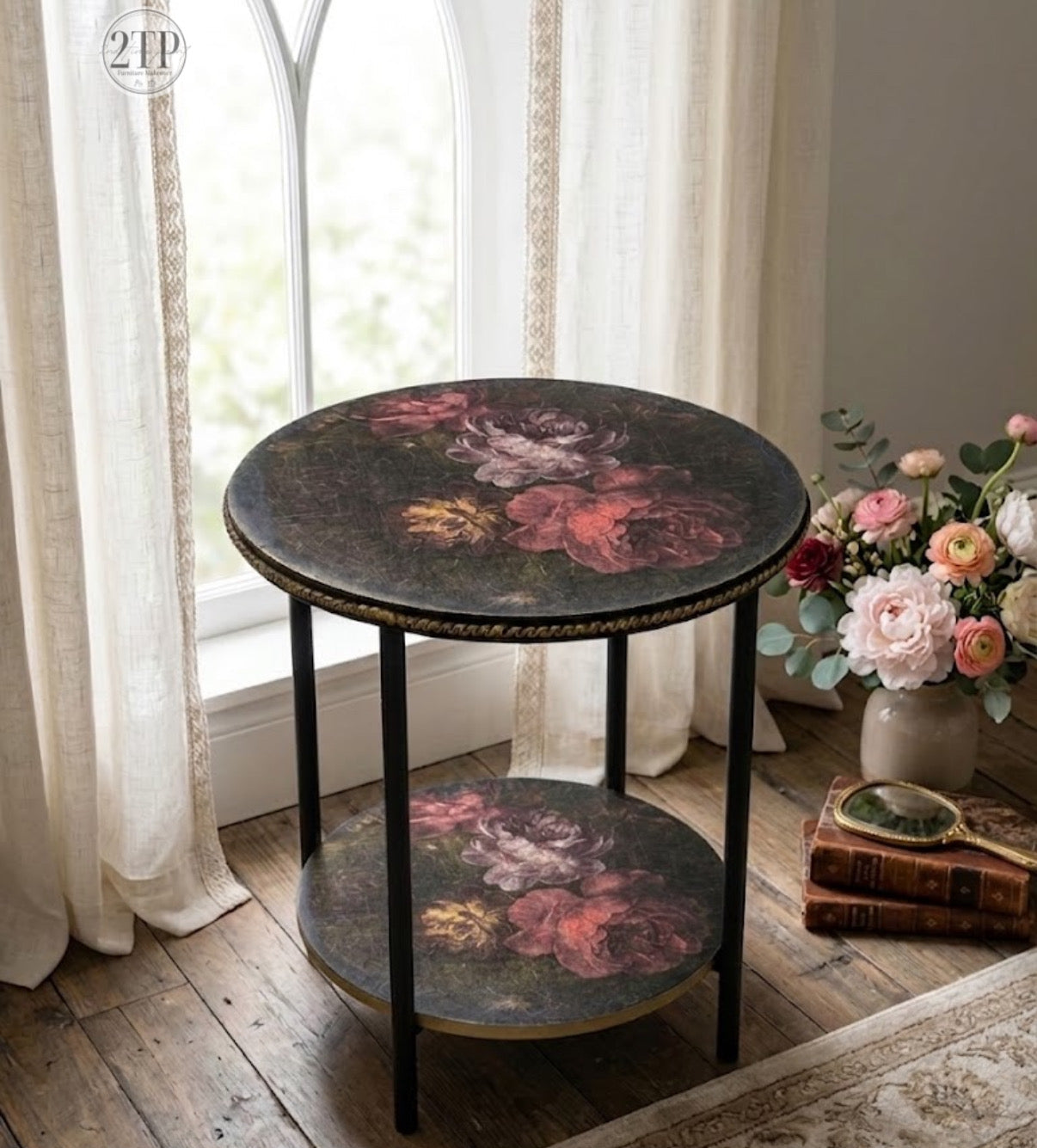 Dixie Belle Painter's Peonies hartie orez A2 flori