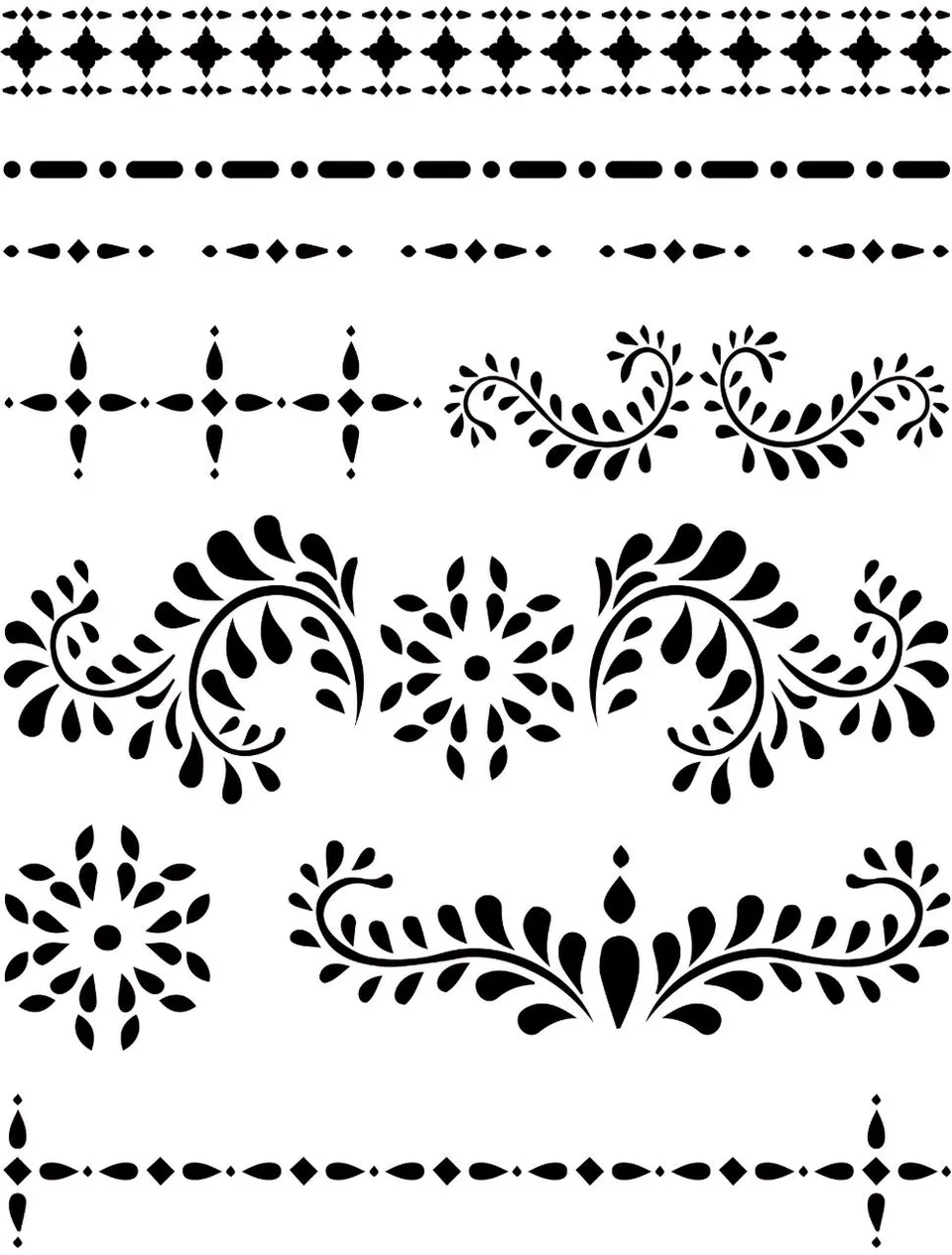 Dixie Belle Bone Inlay sablon mobila 35x45cm model inlay reutilizabil