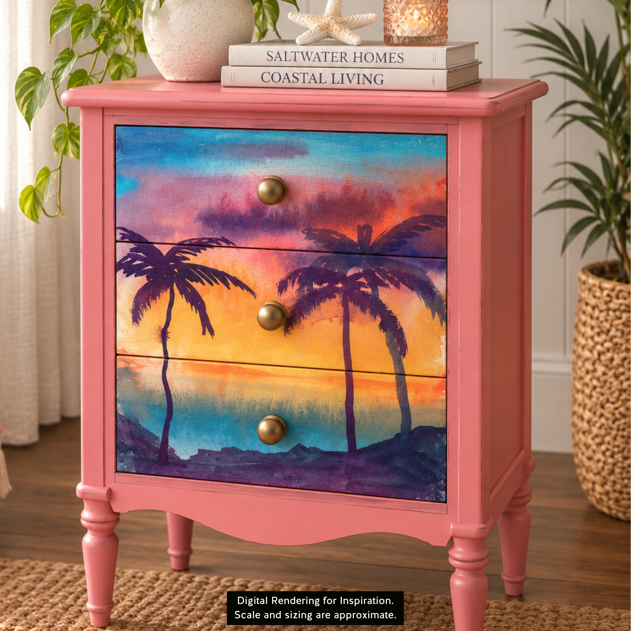 Dixie Belle Belles and Whistles Island Afterglow A3 hartie orez