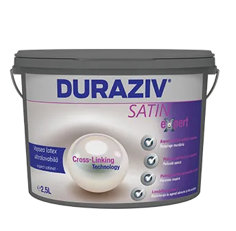 Duraziv Satin Expert vopsea latex ultralavabila alba