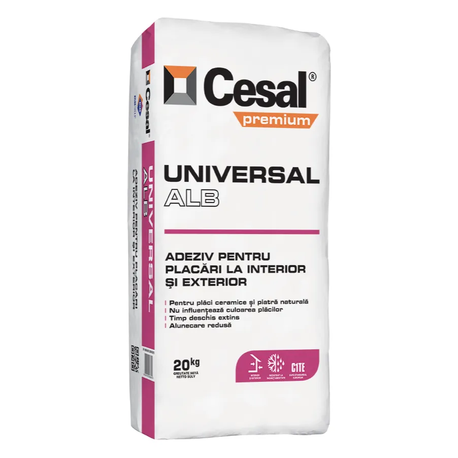Cesal Universal Alb adeziv plăci marmură și piatră naturală