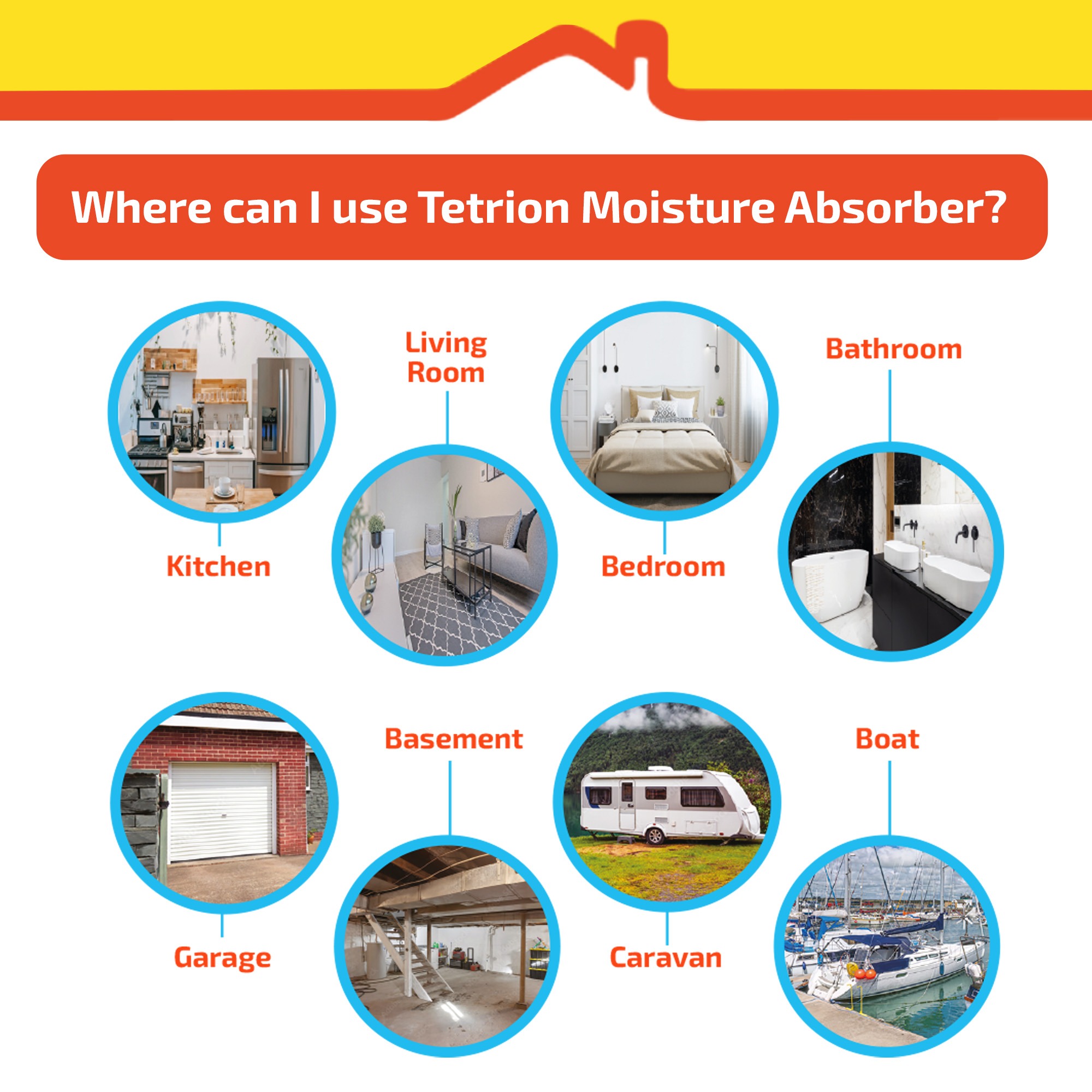 Tetrion Moisture Absorber refill 2kg dezumidificator