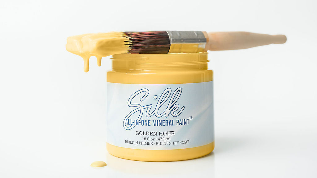 Dixie Belle Silk Golden Hour vopsea mobila 473 ml galben