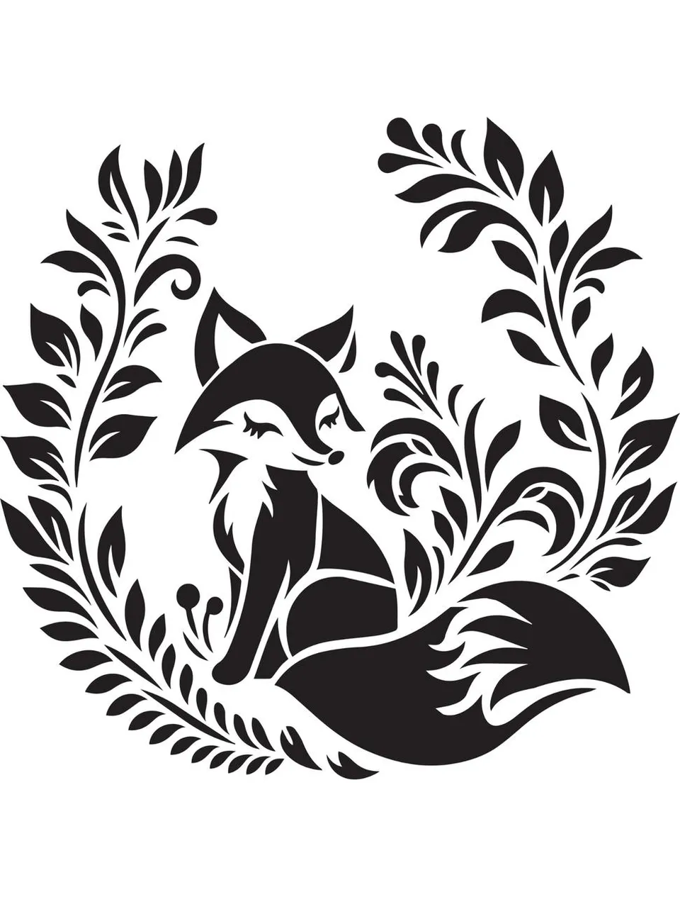 Dixie Belle Belles and Whistles Sly Smile Fox sablon mylar 20x20 cm