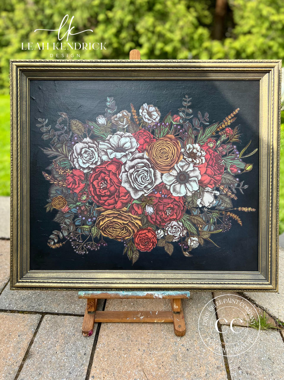 Dixie Belle Timeless Petals transfer mare 4 coli