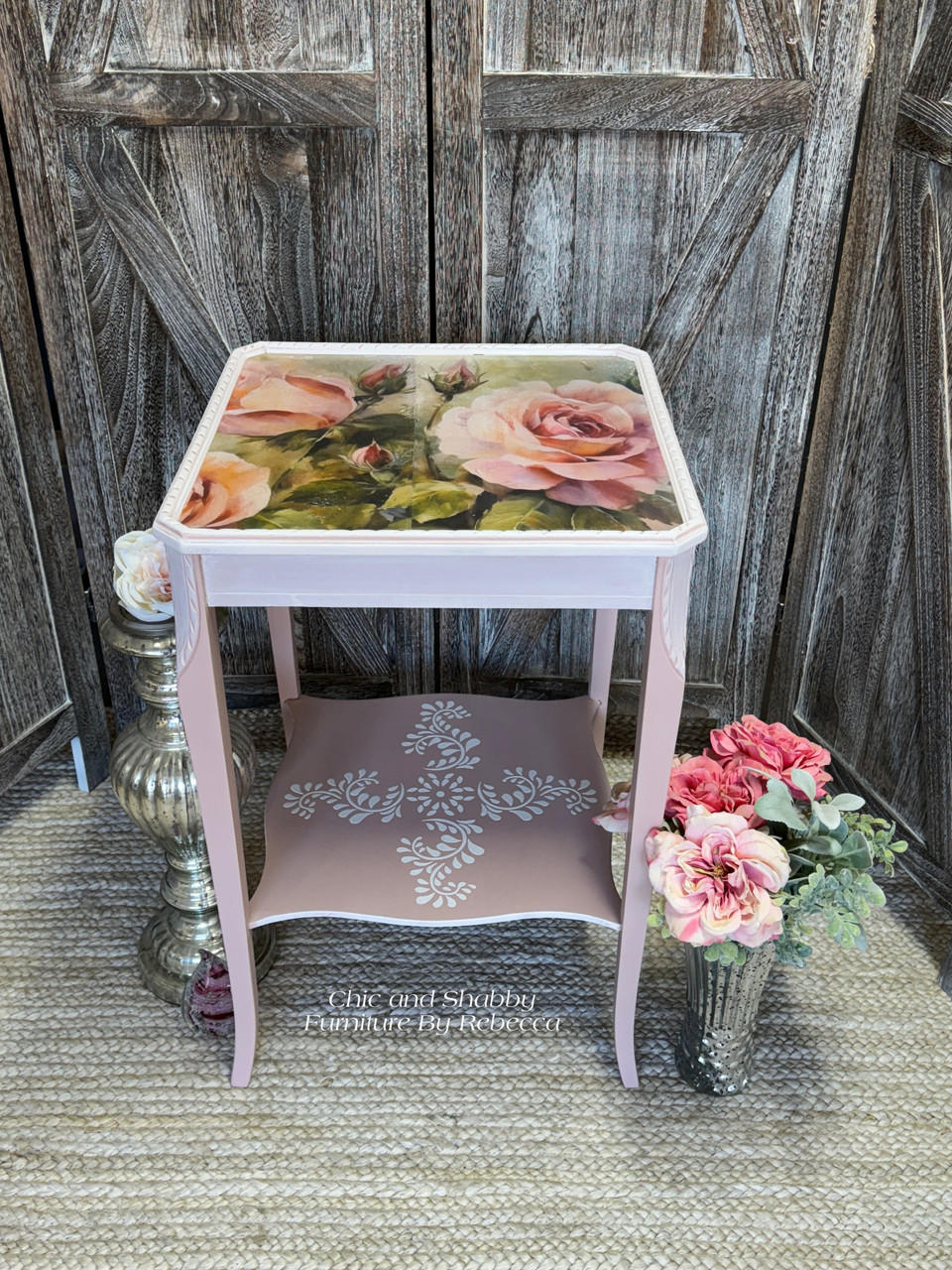 Dixie Belle Blushing Roses hartie orez decoupage A1 flori