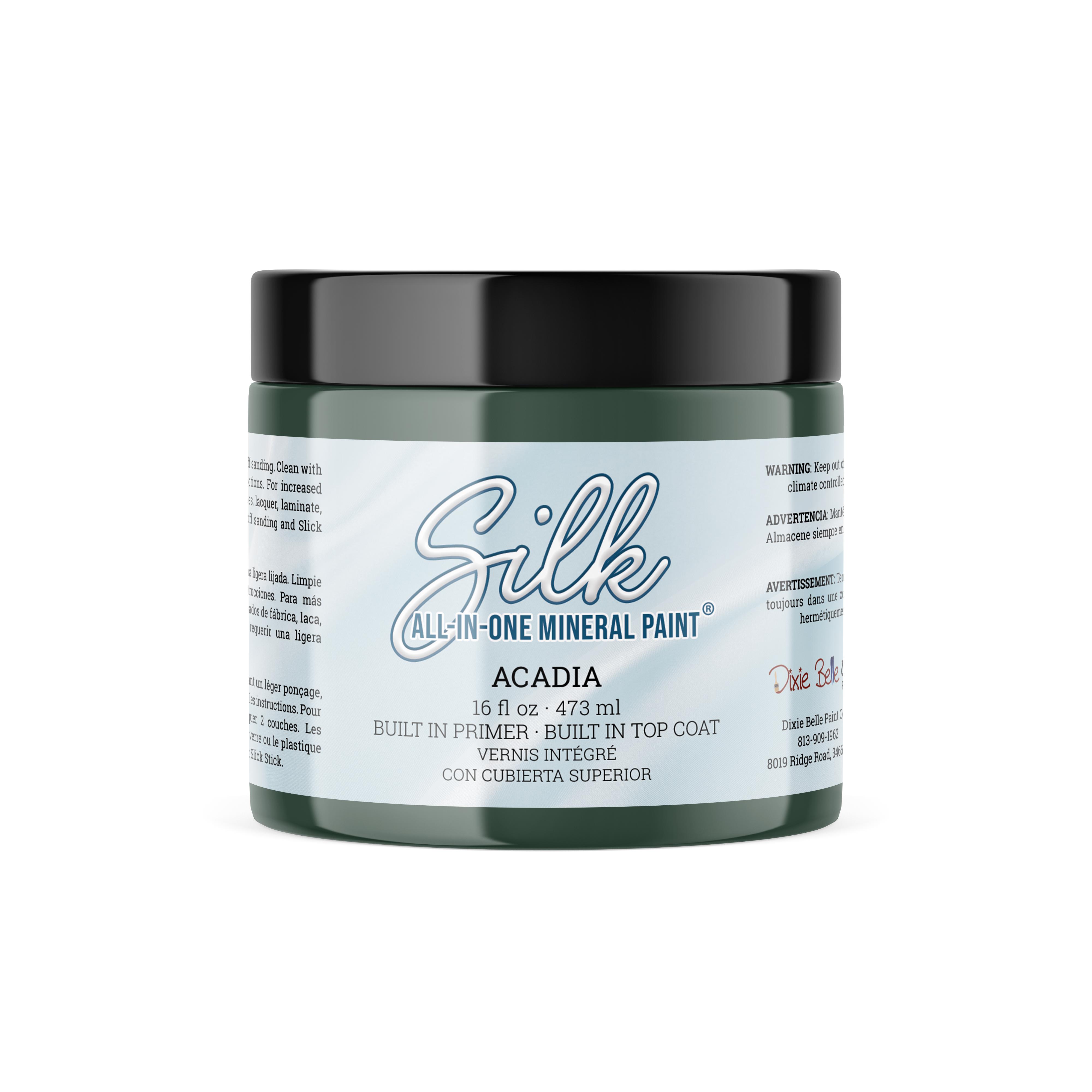 Dixie Belle Acadia Silk vopsea minerala verde 473 ml